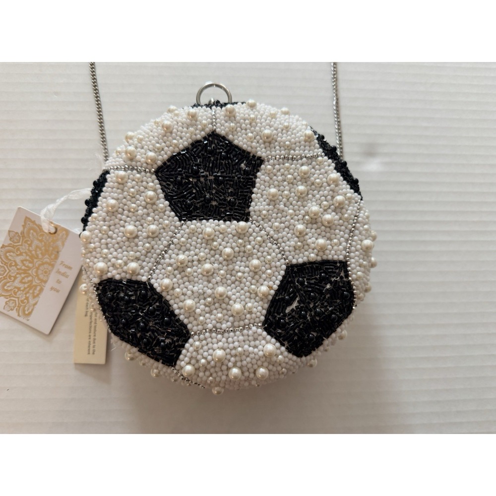 NEW Soccer Ball (Football) Clutch Bag with Strap Bag Fifa, World Cup Handbag